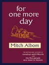 For One More Day (eBook)